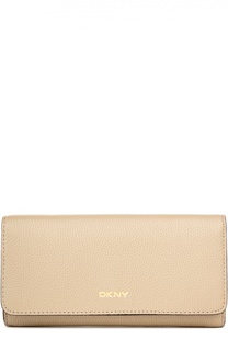Кожаное портмоне с клапаном DKNY