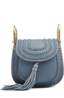 Кожаная сумка Hudson mini с плетением и металлическим декором Chloé