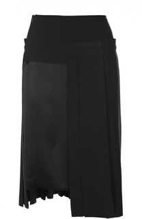 Плиссированная юбка асимметричного кроя DKNY