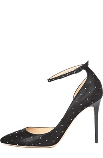 Замшевые туфли Lucy с кристаллами Jimmy Choo