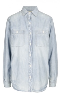 Джинсовая блуза прямого кроя с накладными карманами Denim&amp;Supply by Ralph Lauren