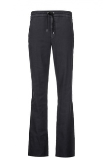 Спортивные брюки из смеси льна и хлопка Giorgio Armani