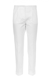 Хлопковые брюки прямого кроя со стрелками Dolce &amp; Gabbana