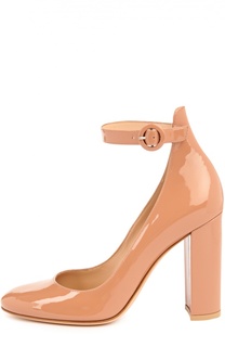 Лаковые туфли Greta с ремешком на щиколотке Gianvito Rossi