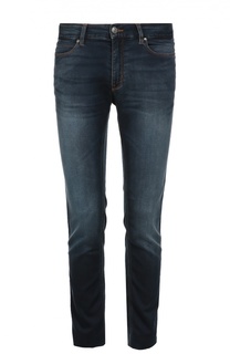 Зауженные джинсы с контрастной отстрочкой HUGO