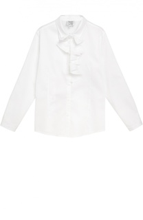 Хлопковая блуза с бантом Aletta