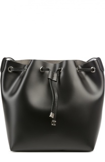 Кожаная сумка bucket с косметичкой Coccinelle