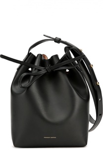 Кожаная сумка на шнурке Mini Bucket Bag Mansur Gavriel