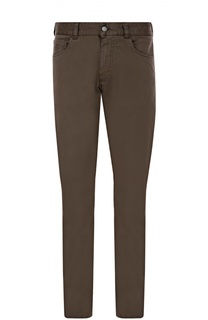 Слаксы из эластичного хлопка Canali