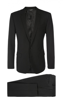 Шерстяной приталенный костюм Dolce & Gabbana