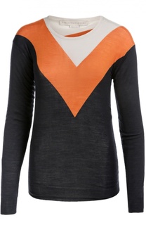 Пуловер с круглым вырезом и контрастным принтом Stella McCartney