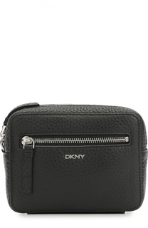 Кожаная сумка на молнии DKNY