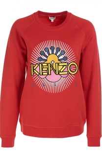 Хлопковый свитшот с вышивкой Nagai Star Kenzo