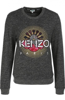 Хлопковый свитшот с аппликацией Kenzo