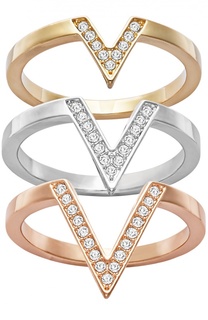 Набор колец Delta Swarovski