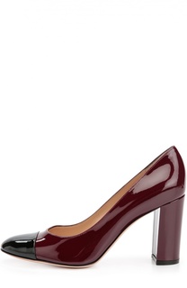 Лаковые туфли Linda на устойчивом каблуке Gianvito Rossi