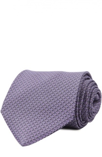 Шелковый комплект из галстука и платка Lanvin
