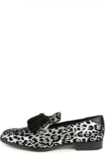Слиперы Foxley с анималистичным принтом Jimmy Choo