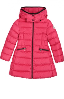 Пуховое пальто с капюшоном Moncler Enfant