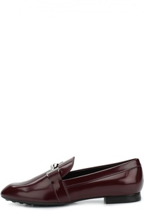 Кожаные лоферы с пряжкой Tod’s