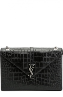 Сумка Monogram Classic large с тиснением под крокодила Saint Laurent