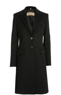 Шерстяное пальто прямого кроя Burberry