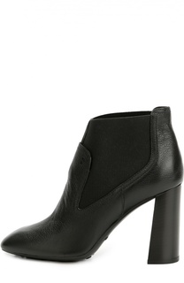 Кожаные ботильоны Gomma на устойчивом каблуке Tod’s