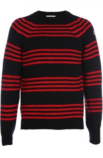 Шерстяной свитер в полоску Moncler