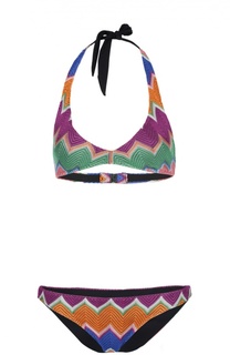 Вязаный купальник с контрастным принтом Missoni