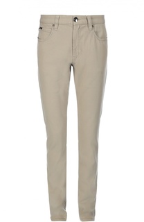 Слаксы из эластичного хлопка Armani Collezioni