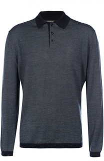 Шерстяное поло  с длинными рукавами Ermenegildo Zegna
