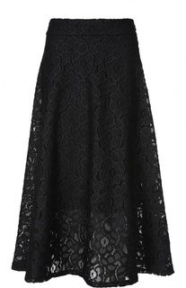 Кружевная юбка-миди А-силуэта DKNY