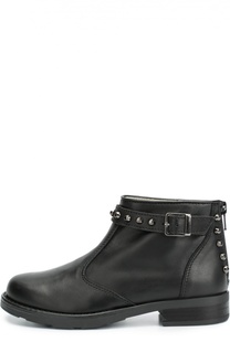 Кожаные полусапоги с заклепками Il Gufo