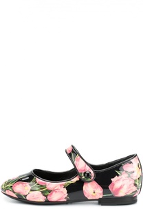 Лаковые туфли с принтом Dolce &amp; Gabbana