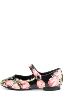 Лаковые туфли с принтом Dolce &amp; Gabbana