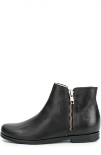 Кожаные полусапоги с боковыми молниями Il Gufo