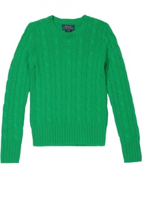 Кашемировый пуловер фактурной вязки Polo Ralph Lauren
