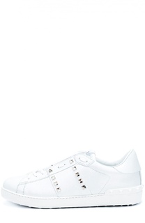 Кожаные кеды Rockstud Untitled Valentino