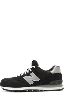 Замшевые кроссовки 574 Core с сетчатыми вставками New Balance