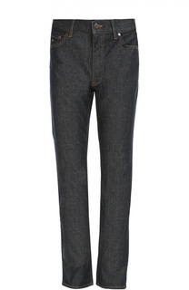 Джинсы прямого кроя с контрастной отстрочкой Z Zegna