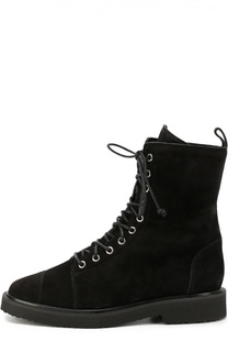Замшевые ботинки на шнуровке Giuseppe Zanotti Design