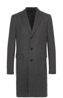 Шерстяное однобортное пальто Burberry