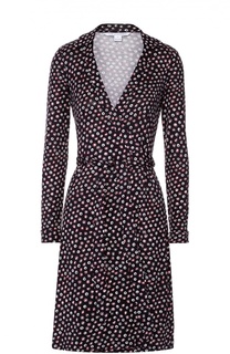 Приталенное шелковое платье с запахом Diane Von Furstenberg