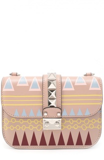 Сумка Glam Lock small с росписью Valentino