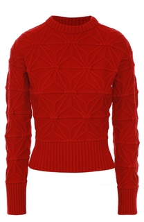 Пуловер фактурной вязки с круглым вырезом Dsquared2