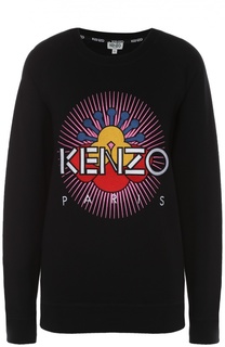 Хлопковый свитшот с вышивкой Nagai Star Kenzo