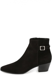 Замшевые ботильоны Rock на молнии Saint Laurent