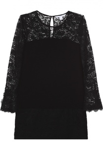 Мини-платье платье с кружевной отделкой Diane Von Furstenberg
