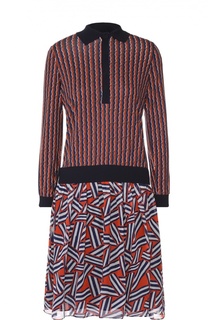 Приталенное платье-рубашка с юбкой в складку Diane Von Furstenberg
