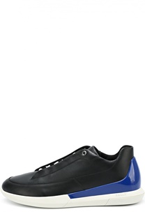 Кожаные кеды с контрастным задником Bally